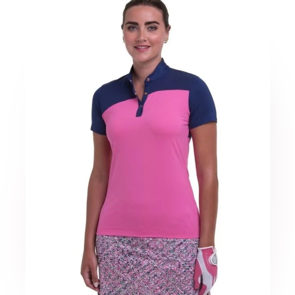 EPNY Womens Snap Mandarin Collar Golf Polo XXL - Picture 1 of 16